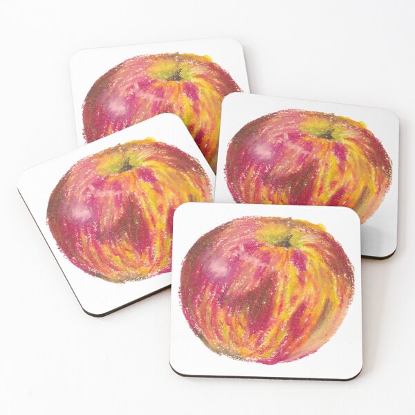 Item preview, Oil Pastel Apple Drawing designed and sold by art by hannah lang.