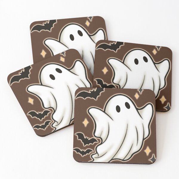 Item preview, Cute Ghost & Bats – Spooky Halloween Illustration designed and sold by sososweett.