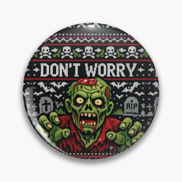 Item preview, creepy zombie, Don't Worry knitting pattern, undead in the cemetery designed and sold by Mauswohn.