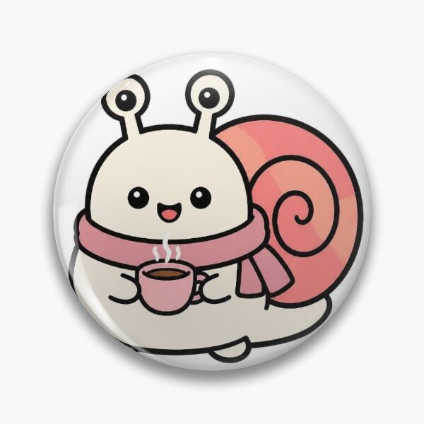 Item preview, Cute Snail with Teacup Sticker | Cozy Cottagecore Snail designed and sold by LearnFunStore.