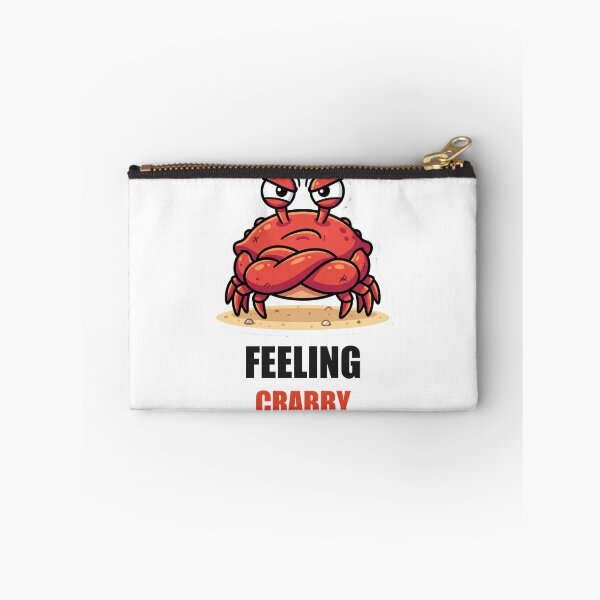 Item preview, Feeling Crabby Grumpy Crab Funny Meme Sticker designed and sold by Alphakenon.