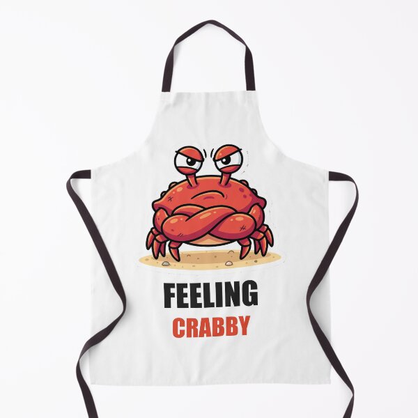Item preview, Feeling Crabby Grumpy Crab Funny Meme Sticker designed and sold by Alphakenon.