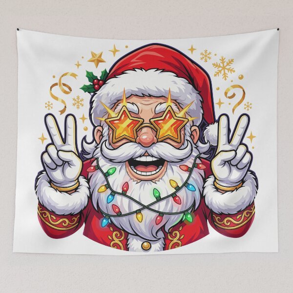 Item preview, Happy Santa Claus Holiday Art Jolly Christmas Graphic Design designed and sold by JOSUQ.
