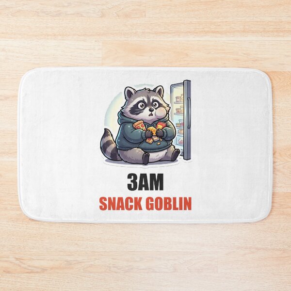 Item preview, 3am Snack Goblin Raccoon Funny Meme Sticker designed and sold by Alphakenon.