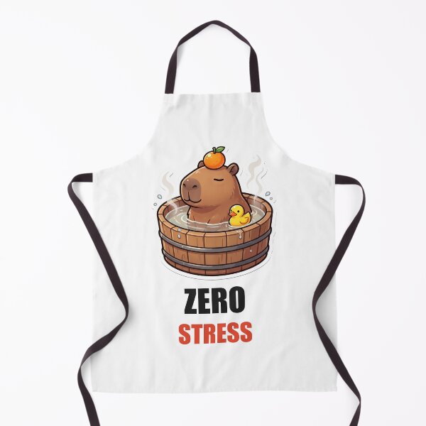 Item preview, Zero Stress Capybara Hot Spring Funny Sticker designed and sold by Alphakenon.