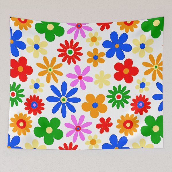 Item preview, Retro Flowers designed and sold by ViaARTfactory.
