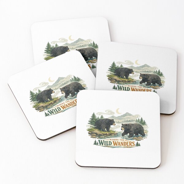Item preview, Where the Wild Wanders Bear Mountain Forest Wilderness Design designed and sold by inkoutninja.