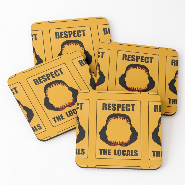 Item preview, Respect the Locals, shark, sharks, designed and sold by 4gottenlore.