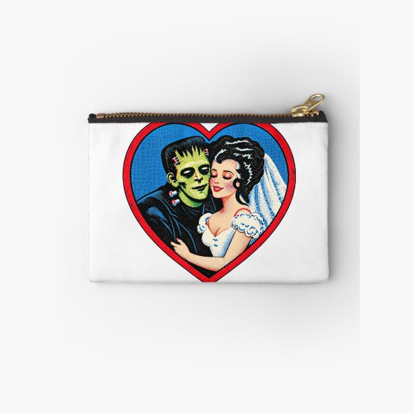 Item preview, Retro Frankenstein Monster Couple Heart designed and sold by weirdlittlelap.