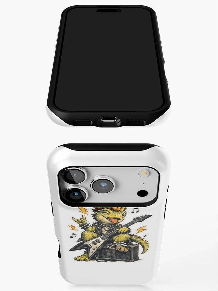 Thumbnail 3 of 4, iPhone Case, Punk Gecko Rocker designed and sold by LondonBenjamin.
