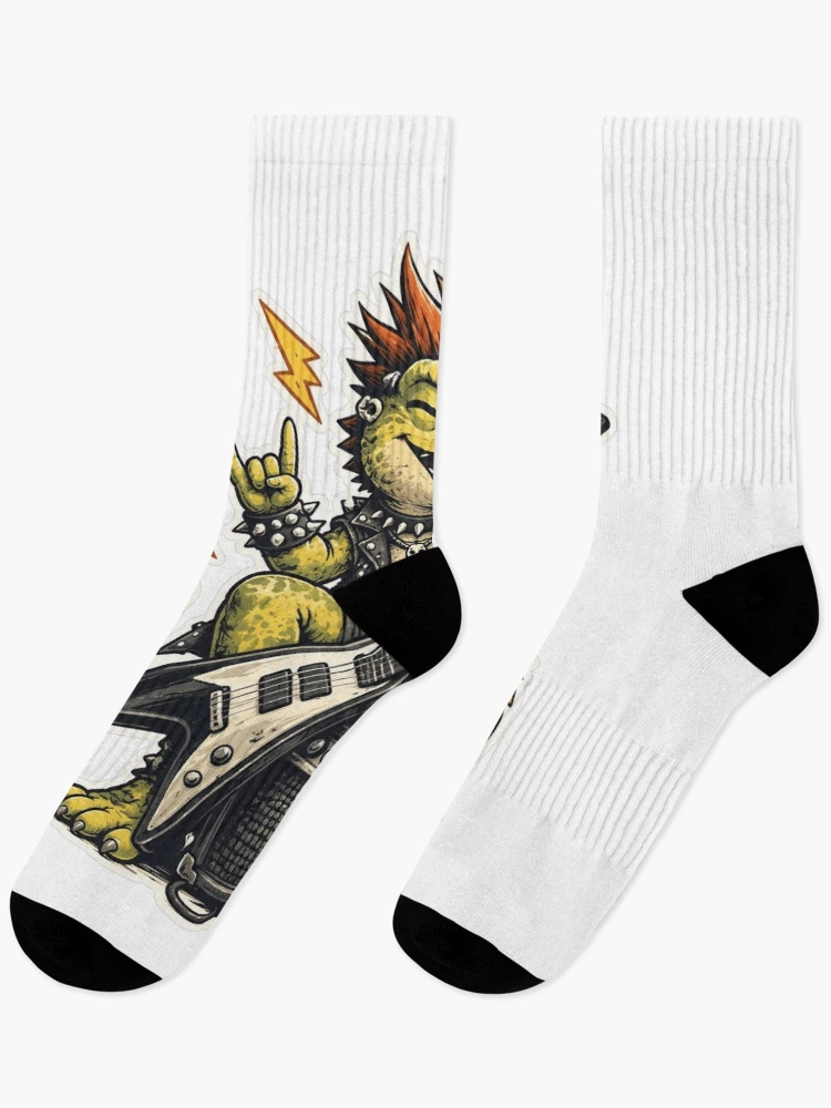 Thumbnail 1 of 5, Socks, Punk Gecko Rocker designed and sold by LondonBenjamin.
