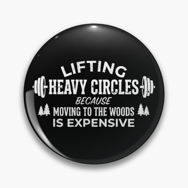 Item preview, Lifting Heavy Circles Funny Weightlifting Gym Humor designed and sold by Hexleon Merch.