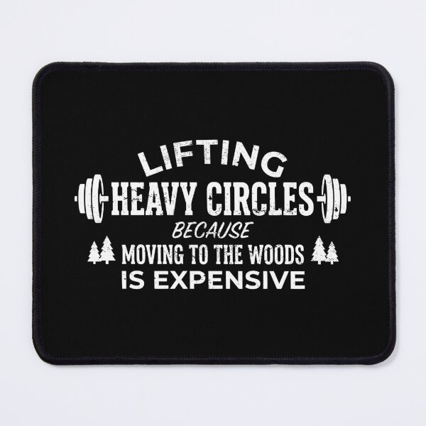 Item preview, Lifting Heavy Circles Funny Weightlifting Gym Humor designed and sold by Hexleon Merch.