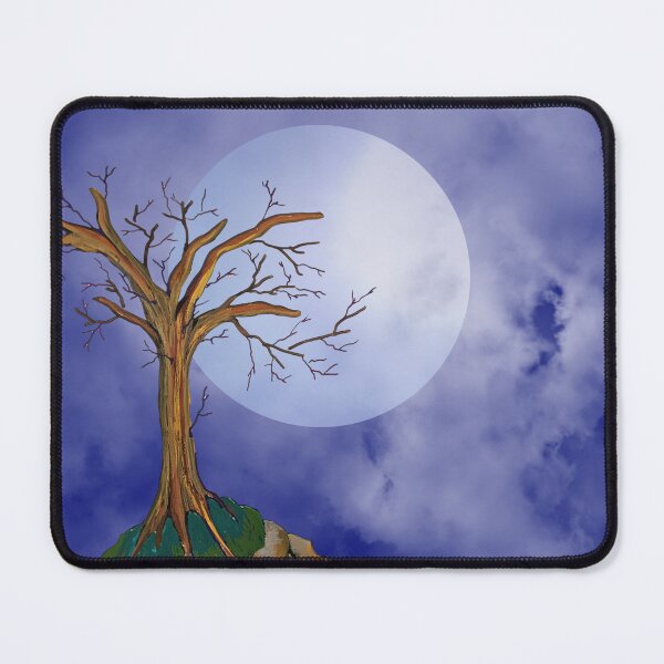 Item preview, Tree on Rock and Moon designed and sold by phxzone.