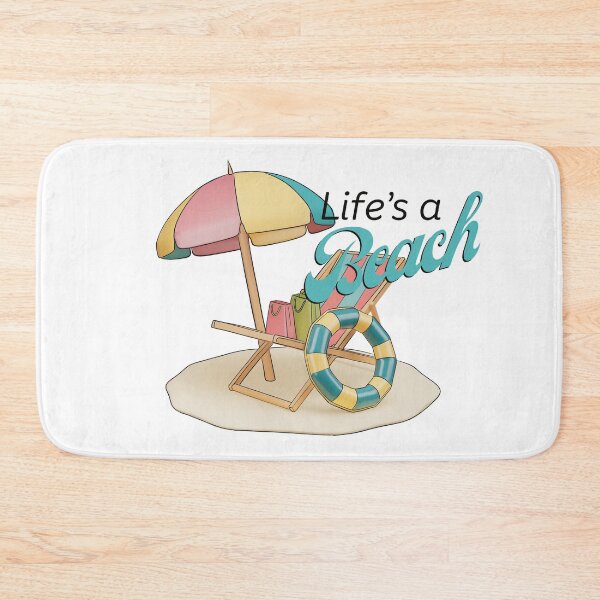 Item preview, Life’s a Beach – Funny Summer Holiday Sticker designed and sold by lozsart.