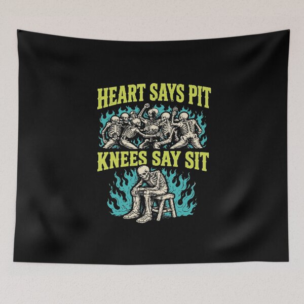 Item preview, Heart Says Pit Knees Say Sit designed and sold by Muff101Matthew.