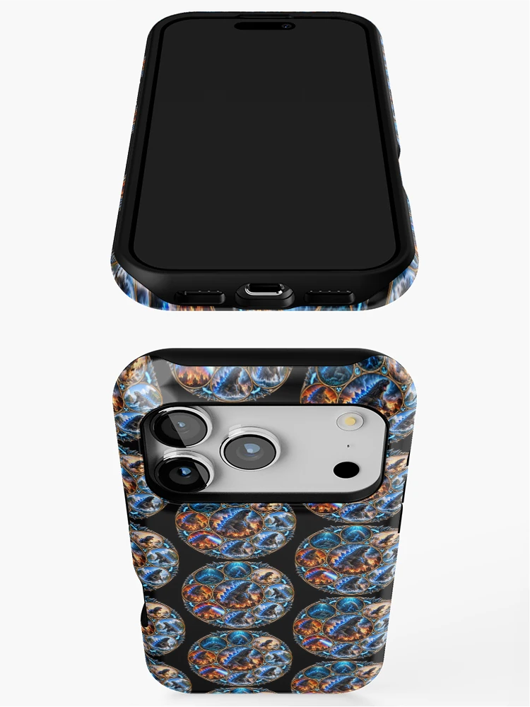 Thumbnail 3 of 4, iPhone Case, Godzilla Life Cycle designed and sold by RabidMoonCrafts.