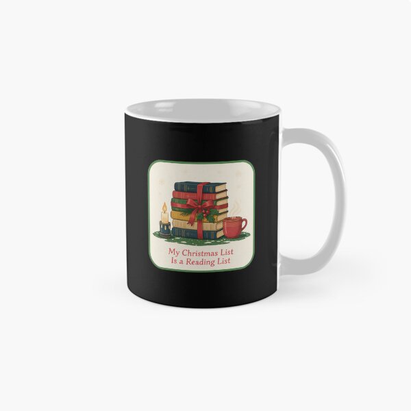 Item preview, My Christmas List Is a Reading List - Book Gift designed and sold by TheCalmEdit.