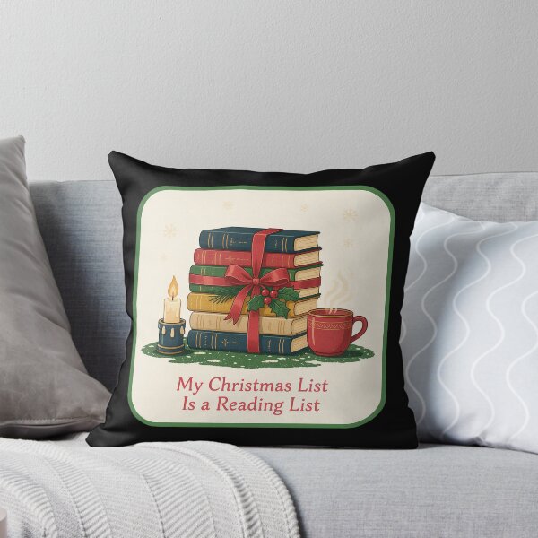 Item preview, My Christmas List Is a Reading List - Book Gift designed and sold by TheCalmEdit.