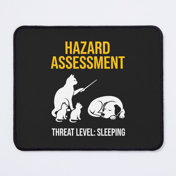 Item preview, Hazard Assessment Threat Level Sleeping designed and sold by SplashTastic.