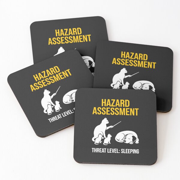 Item preview, Hazard Assessment Threat Level Sleeping designed and sold by SplashTastic.