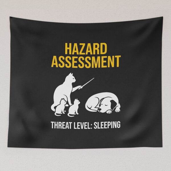 Item preview, Hazard Assessment Threat Level Sleeping designed and sold by SplashTastic.