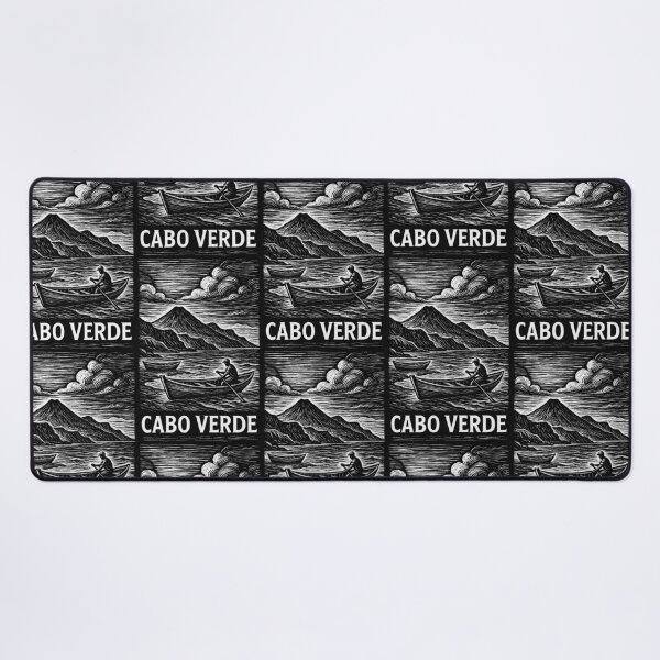 Item preview, Cabo Verde Linocut Style designed and sold by Thistle-TShop.
