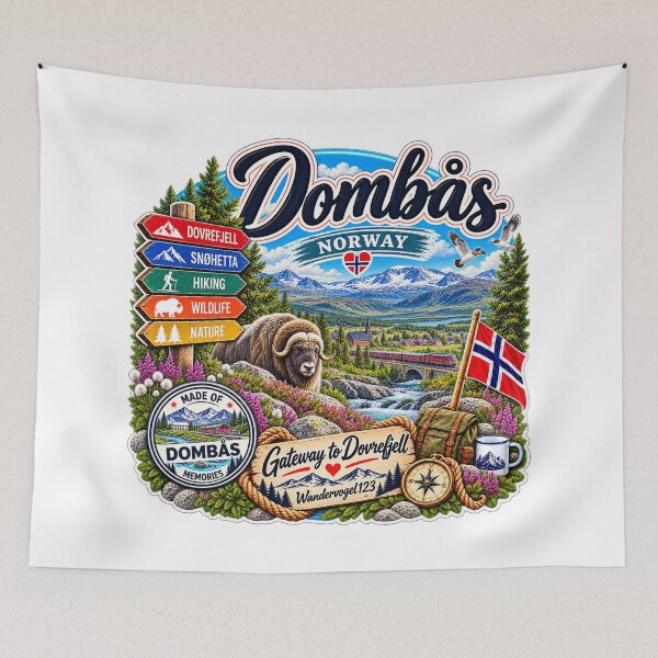 Item preview, Dombås Norway – Dovrefjell Snøhetta Musk Ox & Vintage Design designed and sold by Wandervogel123.