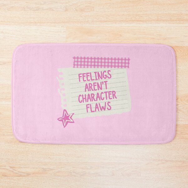 Item preview, Feelings Aren't Character Flaws | Mental Health designed and sold by The Turquoise Brush.