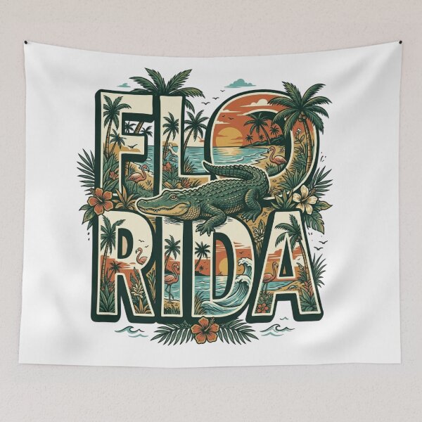 Item preview, Florida Alligator Tropical Wildlife Vintage Letter designed and sold by mood-draftsman.