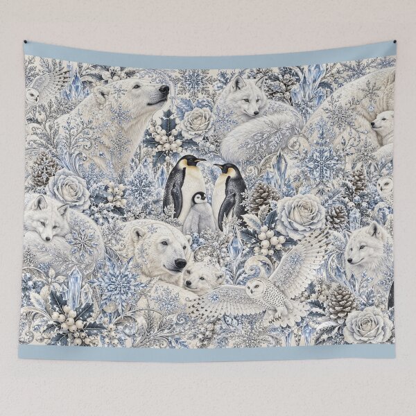 Item preview, Winter Wildlife and Polar Animals Pattern designed and sold by Elżbieta  Kaps.