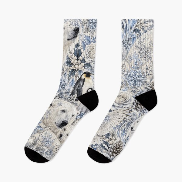 Item preview, Winter Wildlife and Polar Animals Pattern designed and sold by Elżbieta  Kaps.
