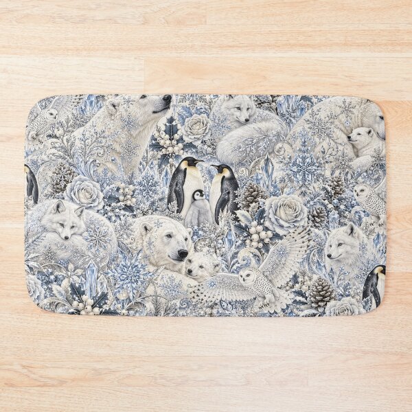 Item preview, Winter Wildlife and Polar Animals Pattern designed and sold by Elżbieta  Kaps.