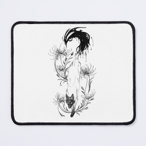 Item preview, Mystic White Wolf and Spider Lilies designed and sold by GhostKaida.