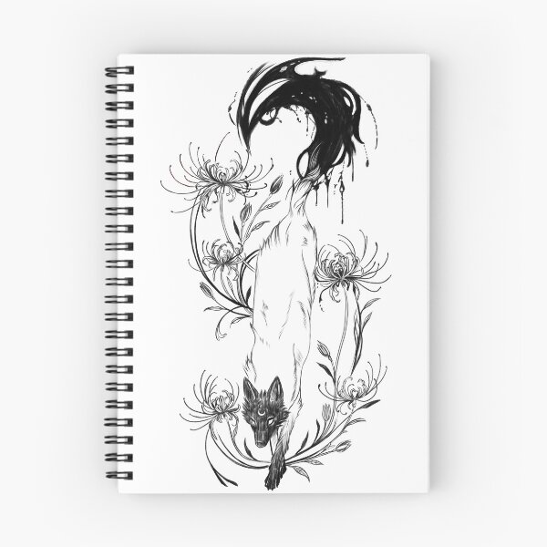 Item preview, Mystic White Wolf and Spider Lilies designed and sold by GhostKaida.