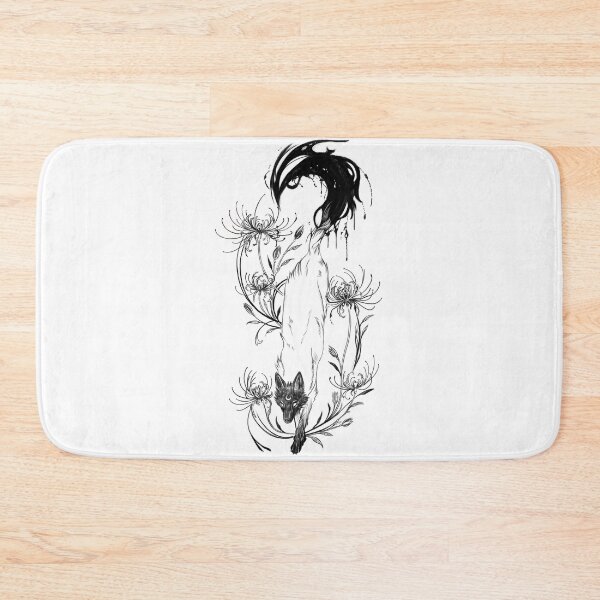 Item preview, Mystic White Wolf and Spider Lilies designed and sold by GhostKaida.