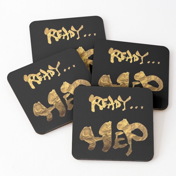 Item preview, ⁠Ready HEP Gold Calligraphy Flying Trapeze⁠ designed and sold by noworries-art.