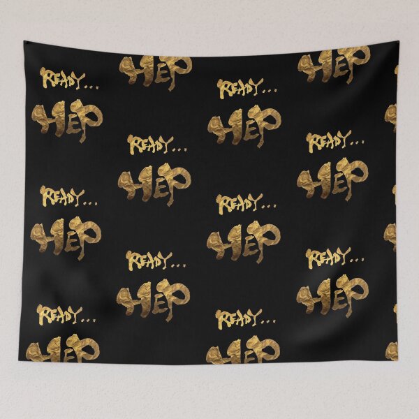 Item preview, ⁠Ready HEP Gold Calligraphy Flying Trapeze⁠ designed and sold by noworries-art.
