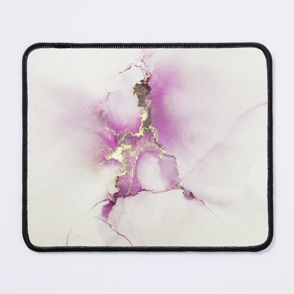 Item preview, Magenta and Gold Alcohol Ink Abstract Art designed and sold by Elżbieta Kaps.