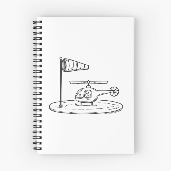 Item preview, A windsock near a helicopter parked on a landing pad designed and sold by rasagamastore.