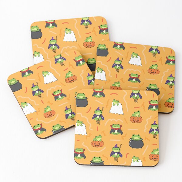 Item preview, Halloween frog doodles designed and sold by fluffyfamcraft.