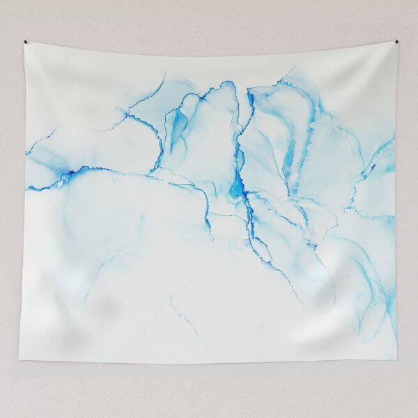 Item preview, Blue Ocean Alcohol Ink Abstract Art designed and sold by Elżbieta  Kaps.
