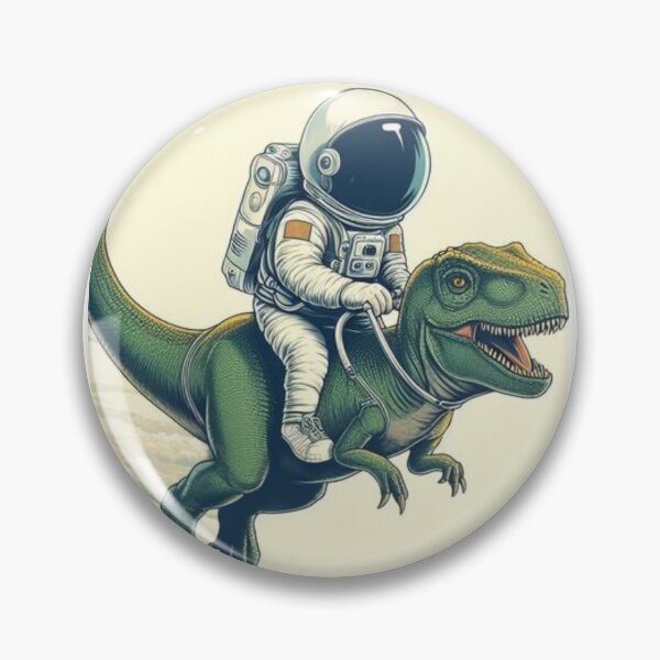 Item preview, Dinosaur and astronaut designed and sold by Luluwis.
