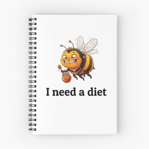 Item preview, Funny bee on a diet designed and sold by Angel & Mortimer .