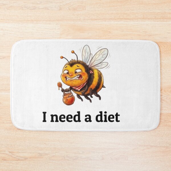 Item preview, Funny bee on a diet designed and sold by Angel & Mortimer .