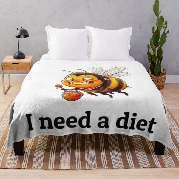 Item preview, Funny bee on a diet designed and sold by Angel & Mortimer .