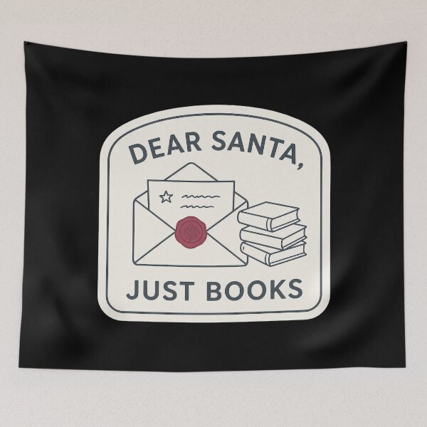 Item preview, Dear Santa Just Books - Christmas Book Lover designed and sold by TheCalmEdit.