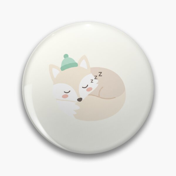 Item preview, Sleepy Kawaii Arctic Fox Winter Nap Cute Pastel Art designed and sold by Moon's Arts.
