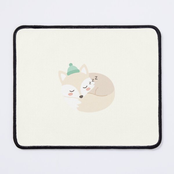 Item preview, Sleepy Kawaii Arctic Fox Winter Nap Cute Pastel Art designed and sold by Moon's Arts.