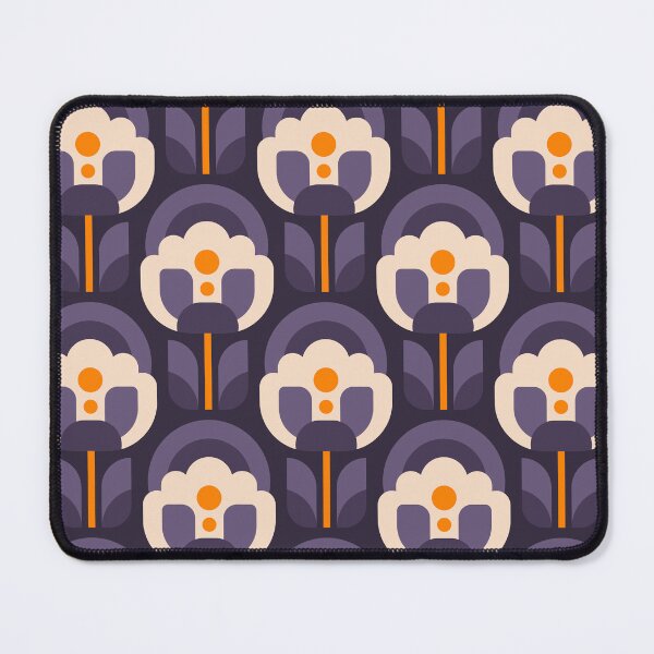 Item preview, 3750D - vibrant retro Scandi peonies pattern designed and sold by RouCouCou.